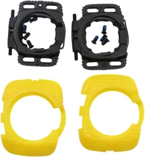 1 Pair Quick Release Cycling Shoes Cleats Self-Locking Pedal Aerodynamic for Wahoo for SpeedPlay for Zero (Yellow)
