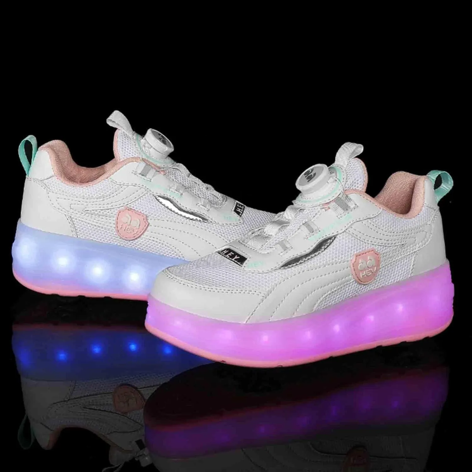 11 LED Light Up Kids Roller Skate Shoes with Wheel, Sneakers for Boys Girls Birthday Thanksgiving Christmas Day