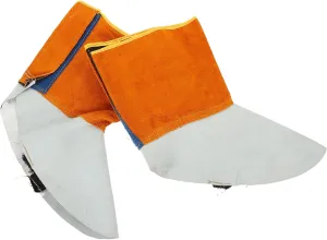 1Pair Welding Foot Cover Durable Cowhide Protective Gear for Welding Work Scalding Wear Resistant Design Fit Easy to Wear and Remove Long Lasting Safety Equipment