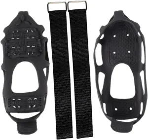 1Set Portable Snow Shoe Grippers Tooth Ice Crampons for Outdoor Activities Lightweight Slip Traction Devices for Hiking Walking Running Fits Shoes and Boots