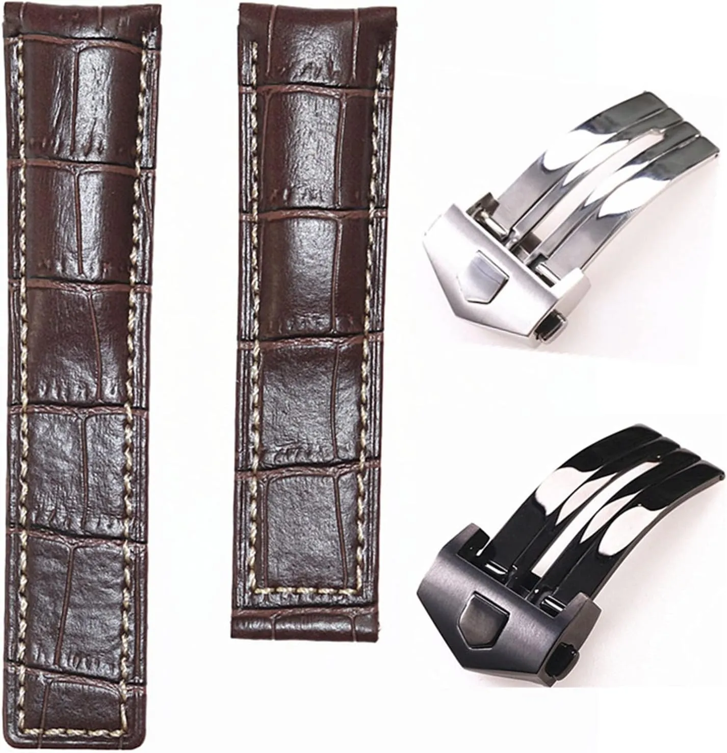 20/22/24mm Cow Leather Classic WatchBand For TAG HEUER CARRERA Aquaracer MONACO Quality Band Soft Watch Strap Wrist Bracelet