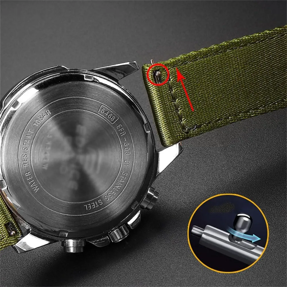 20mm 22mm Nylon Watch Strap Smooth Soft Nylon Sport Replacement Band Quick Release Canvas Bracelet Watchband