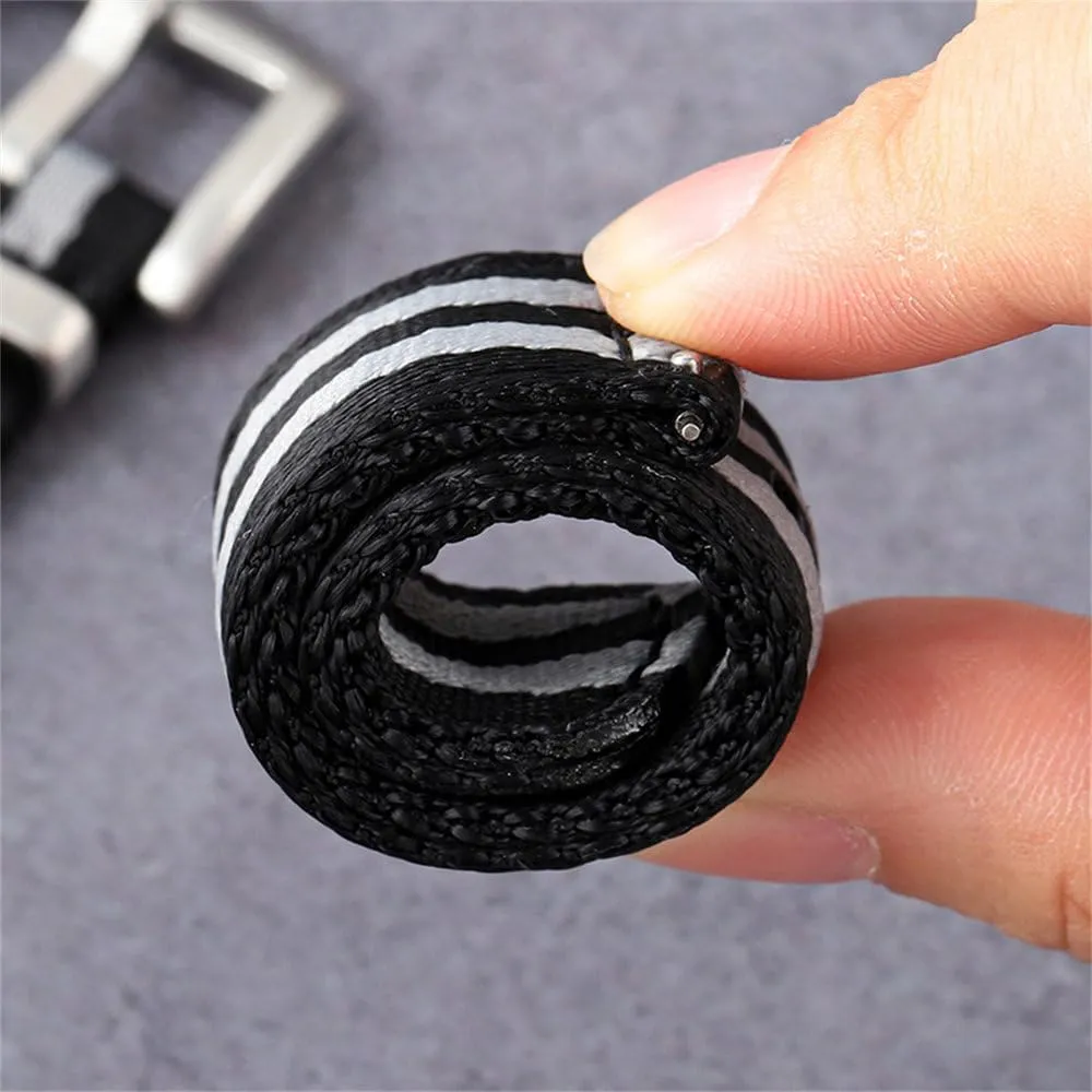 20mm 22mm Nylon Watch Strap Smooth Soft Nylon Sport Replacement Band Quick Release Canvas Bracelet Watchband