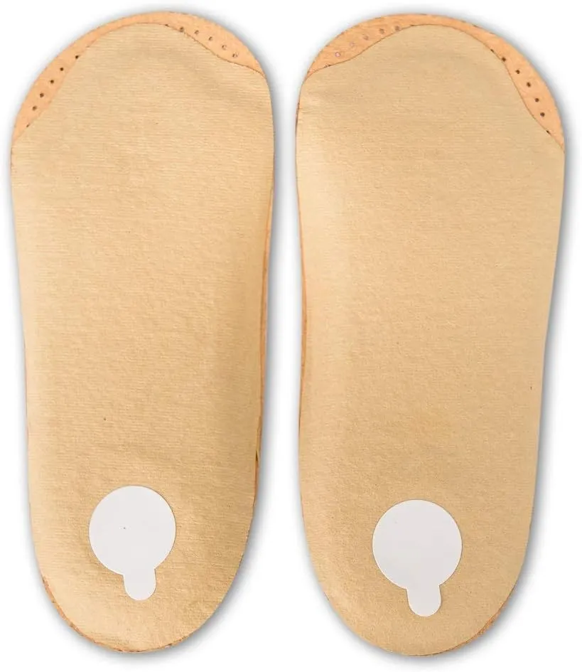 3/4 Light Orthotic Shoe Insoles Inserts Tacco Elastic – Light Arch Support and Shock Absorbing Pads – Vegetable Tanned Leather – Made in Germany (37 EUR/US L6)