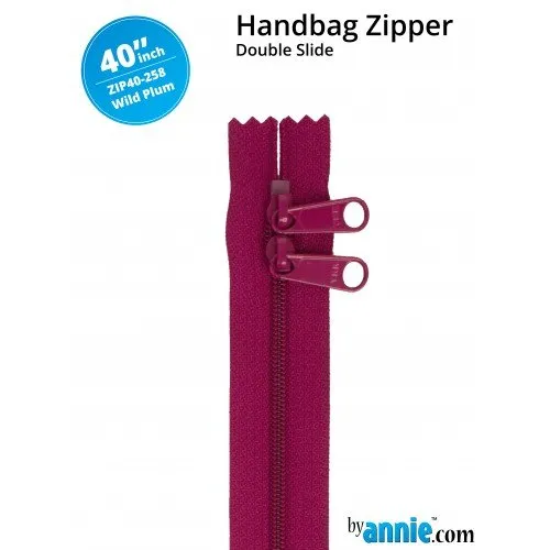 40 Inch Double Slide Handbag Zipper byAnnie