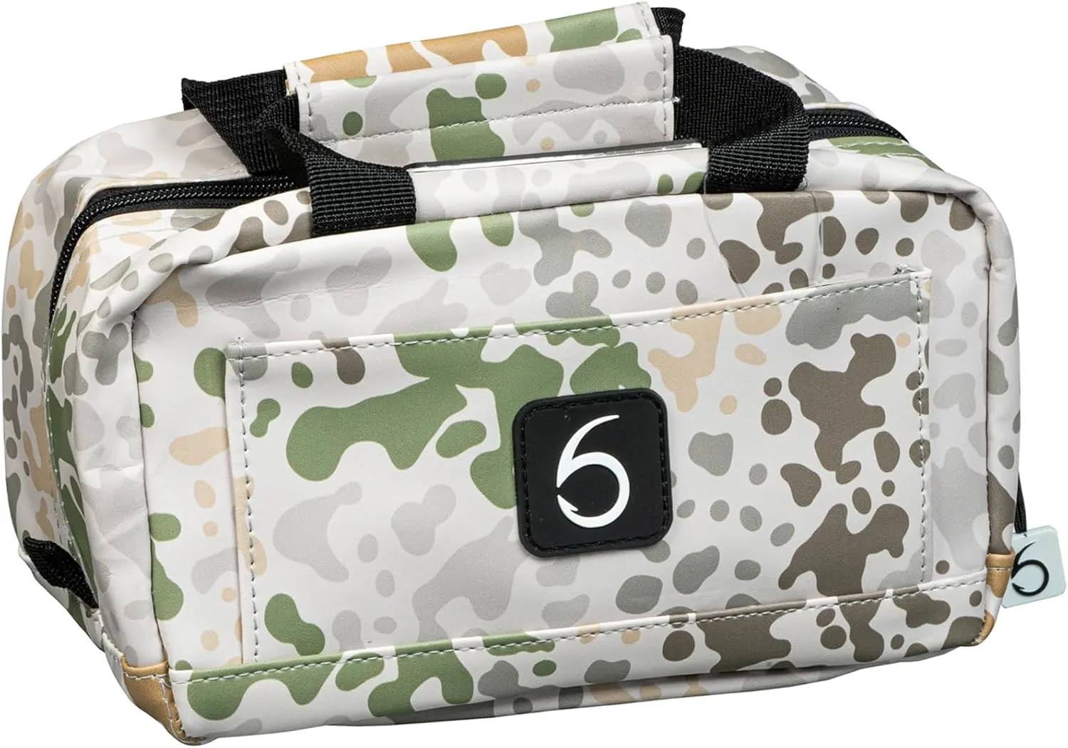 6th Sense Fishing Small Bait Bag – Durable Soft-Sided Storage for Soft Plastics (Caddo Camo - Brown)
