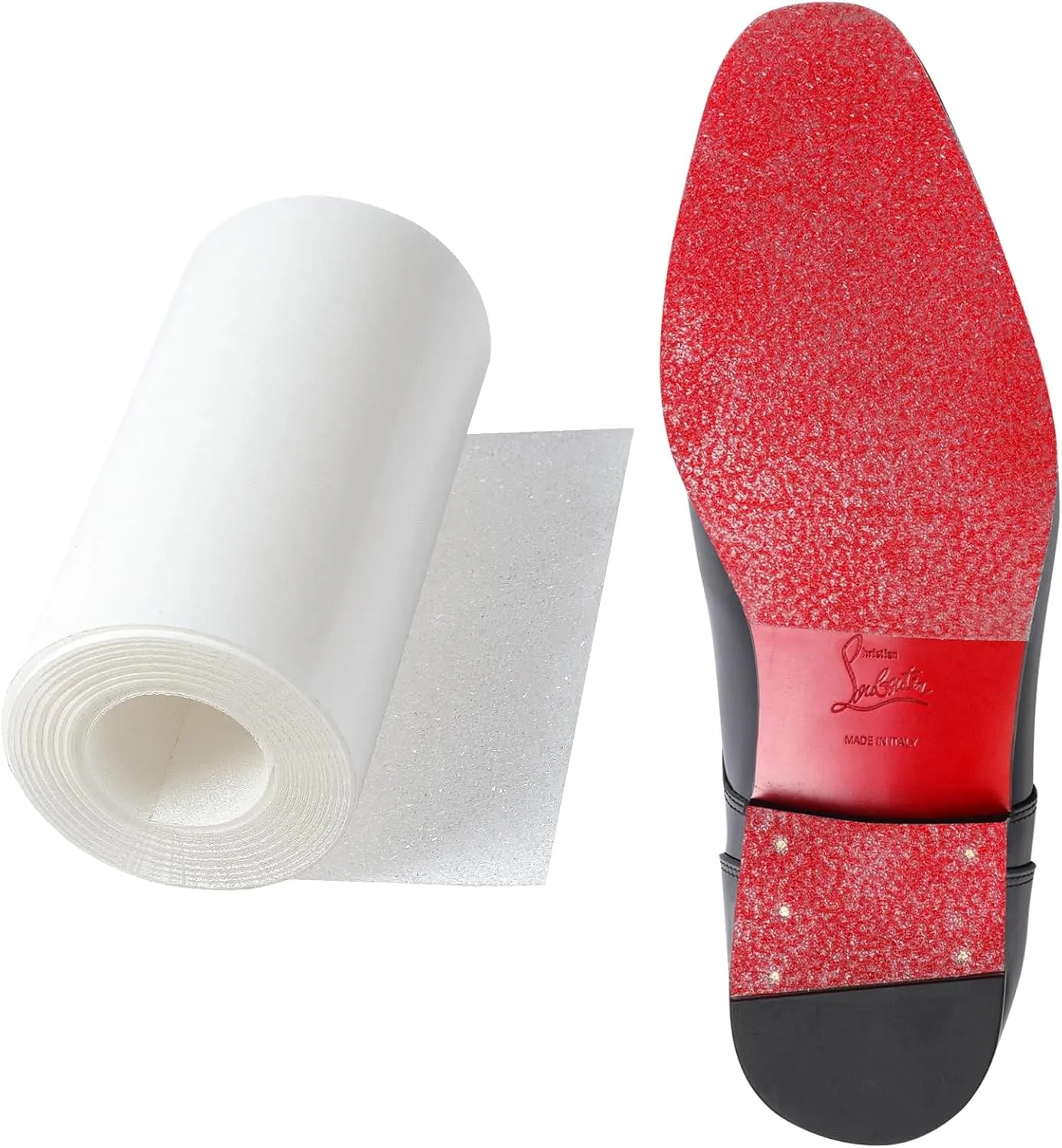 79 in Clear Sole Protector for High Heel Shoes, Anti-Slip Shoe Sole Guard, Transparent Louboutin Sole Protector for Red Bottom Heels & Sneakers(5 in *79 in)