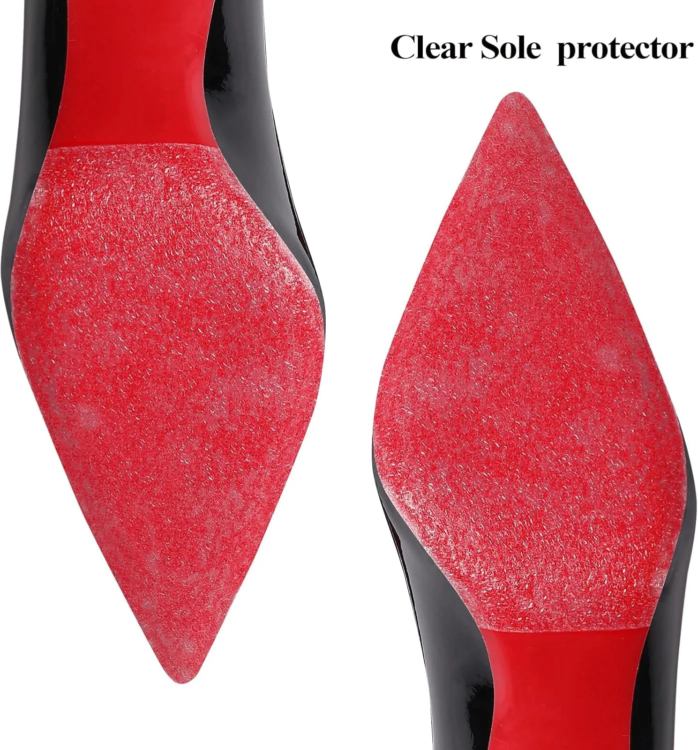79 in Clear Sole Protector for High Heel Shoes, Anti-Slip Shoe Sole Guard, Transparent Louboutin Sole Protector for Red Bottom Heels & Sneakers(5 in *79 in)