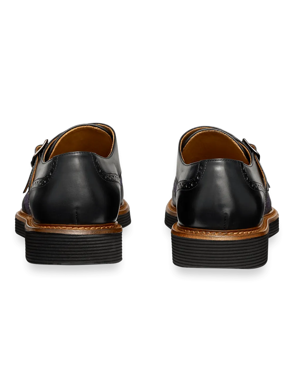 Abe Hybrid Monk Strap - Black/purple