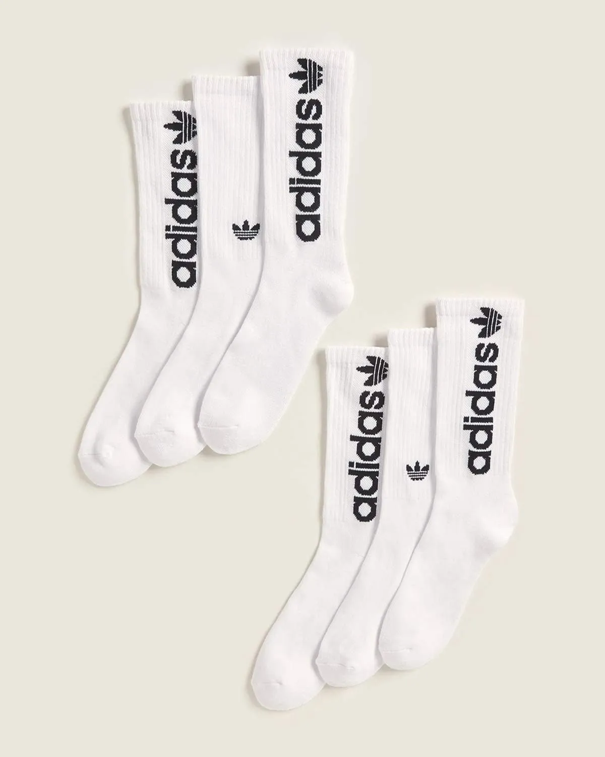 adidas Mens 6 Pack Athletic Crew Socks (Shoe: 6-13)
