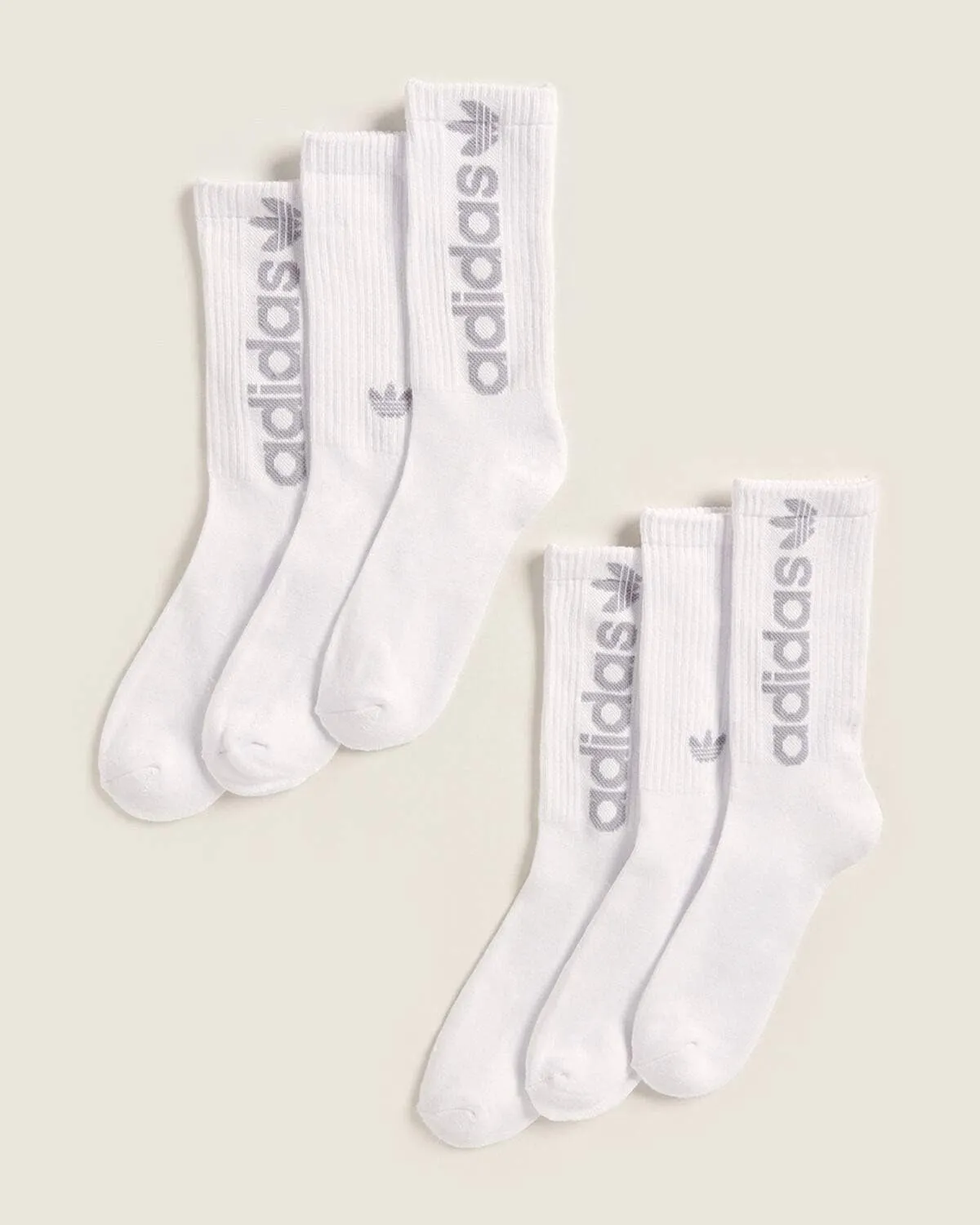 adidas Mens 6 Pack Athletic Crew Socks (Shoe: 6-13)