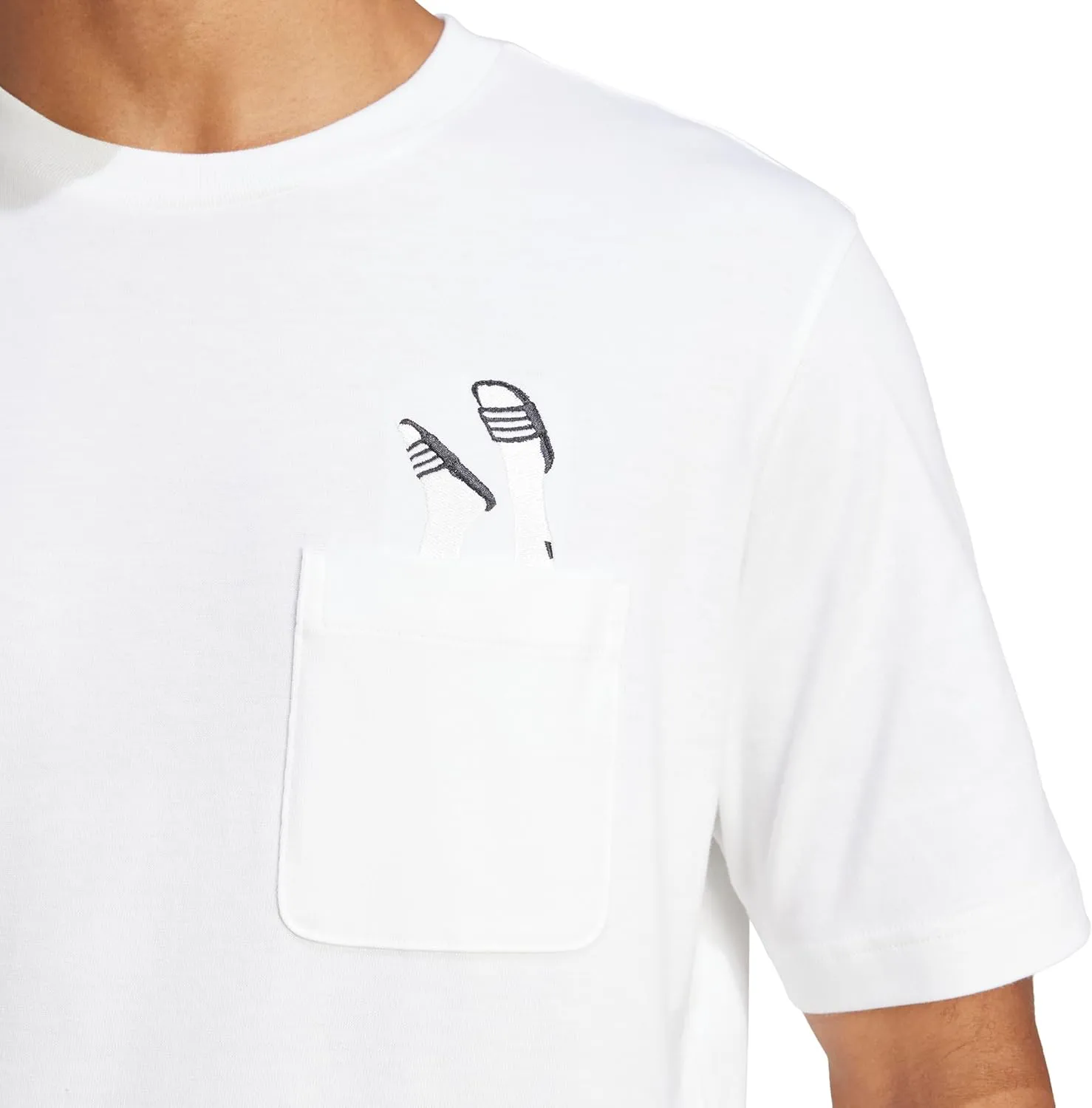 adidas Men's Lounge Slides Pocket T-Shirt