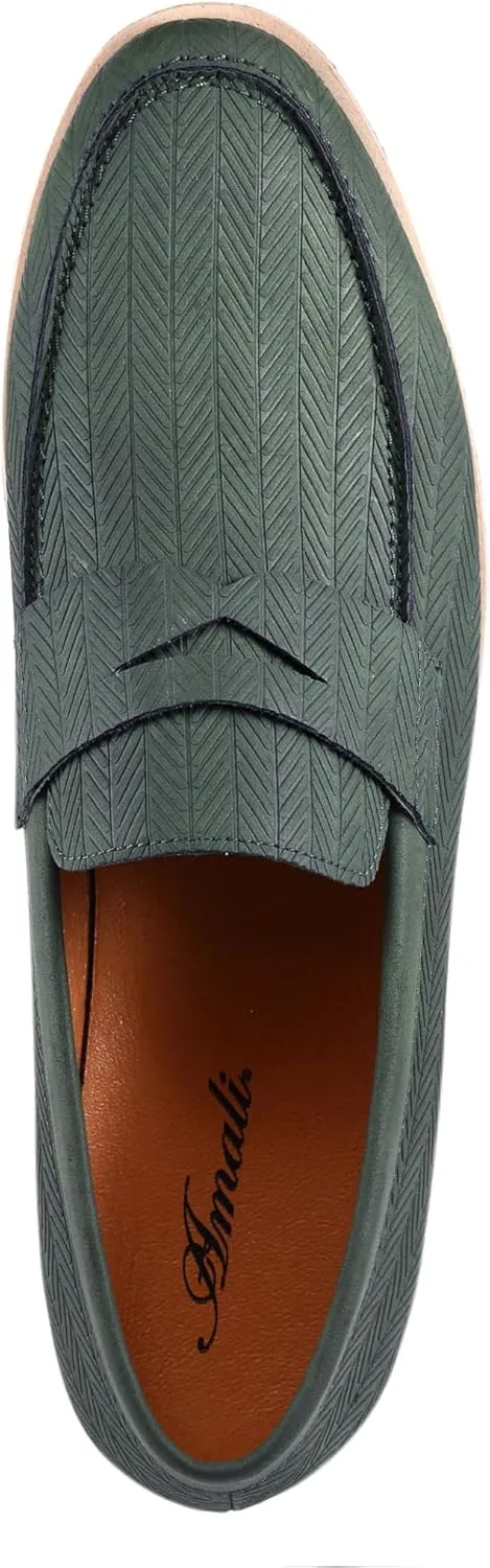 Amali Levi Two Tone Penny Loafer Slip-On Shoes for Men