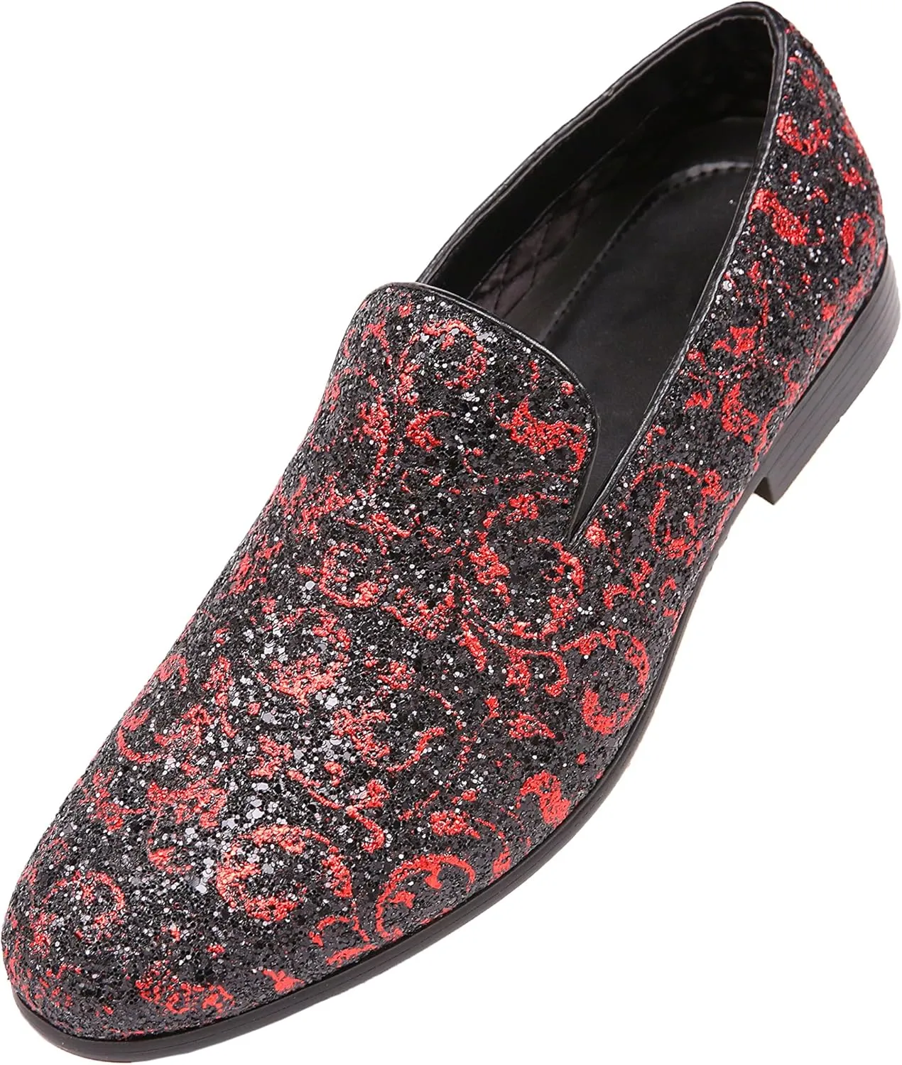 Amali Men's Paisley Metallic Erin Driving Smoking Slip On Loafer Dress Shoe
