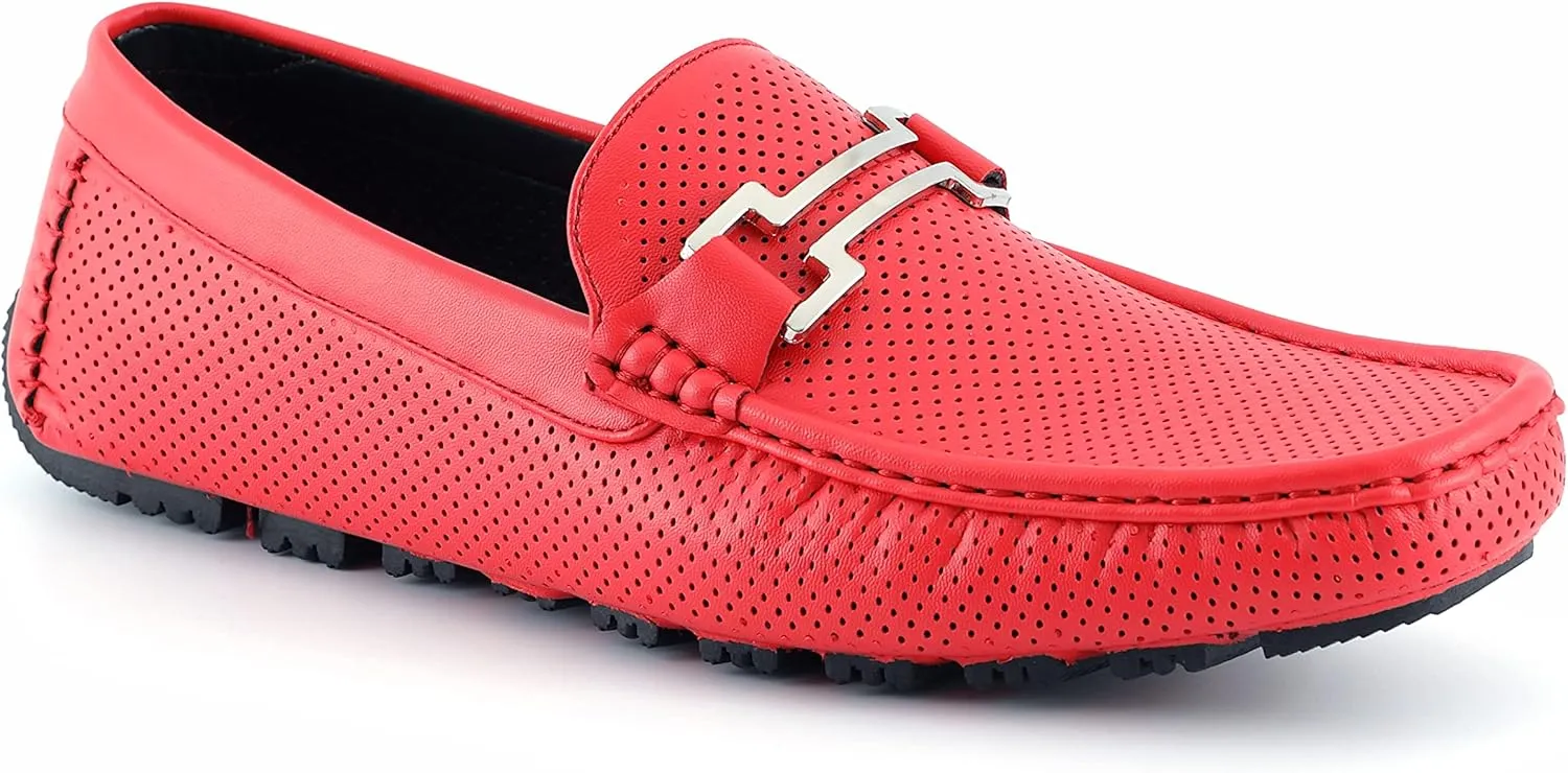 Amali Slip-On Loafer Matching Color Bit, Comfortable Driving Moccasins Shoes for Men