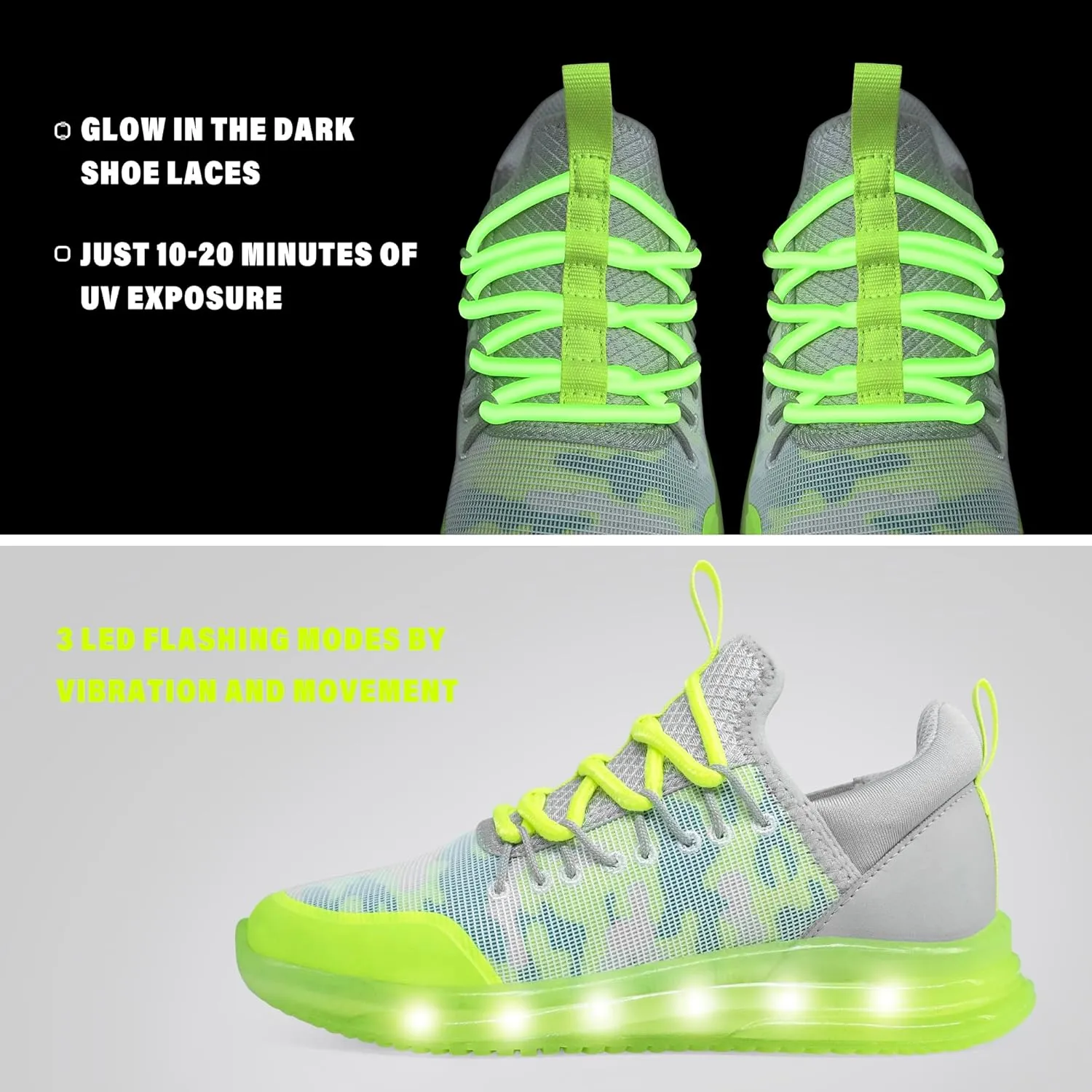 AMZZPIK LUMIKICK Kids Light Up Shoes for Boys Girls Tennis Walking Luminous Sneakers for Little Kid