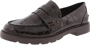Anne Klein Womens Eryn Padded Insole Patent Loafers