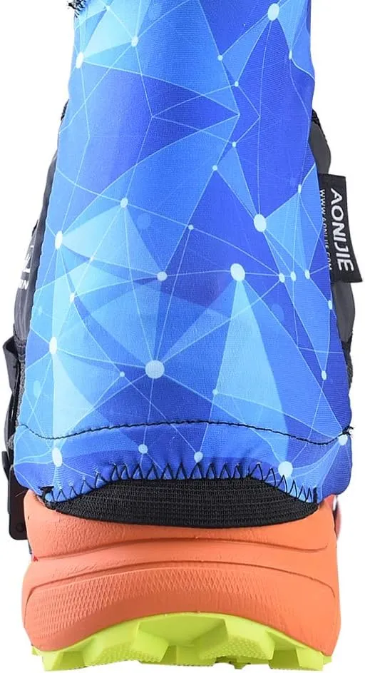 AONIJIE Low Trail Gaiters Reflective Ankle Gators Protective Shoe Covers with UV Protection & Breathable & Sand Prevention for Triathlon Marathon Hiking