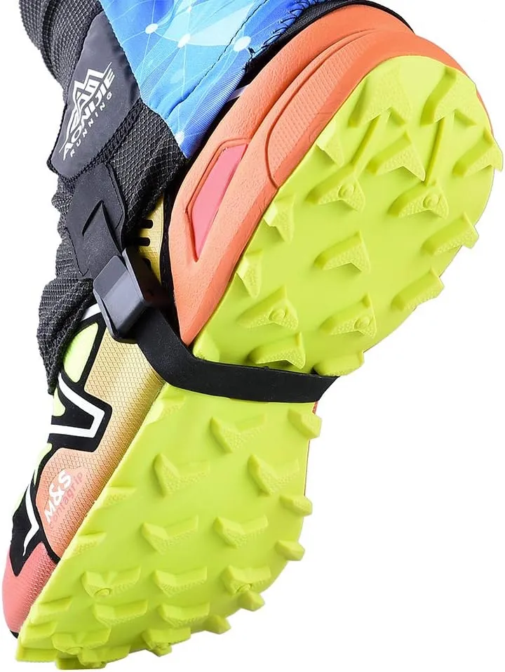 AONIJIE Low Trail Gaiters Reflective Ankle Gators Protective Shoe Covers with UV Protection & Breathable & Sand Prevention for Triathlon Marathon Hiking