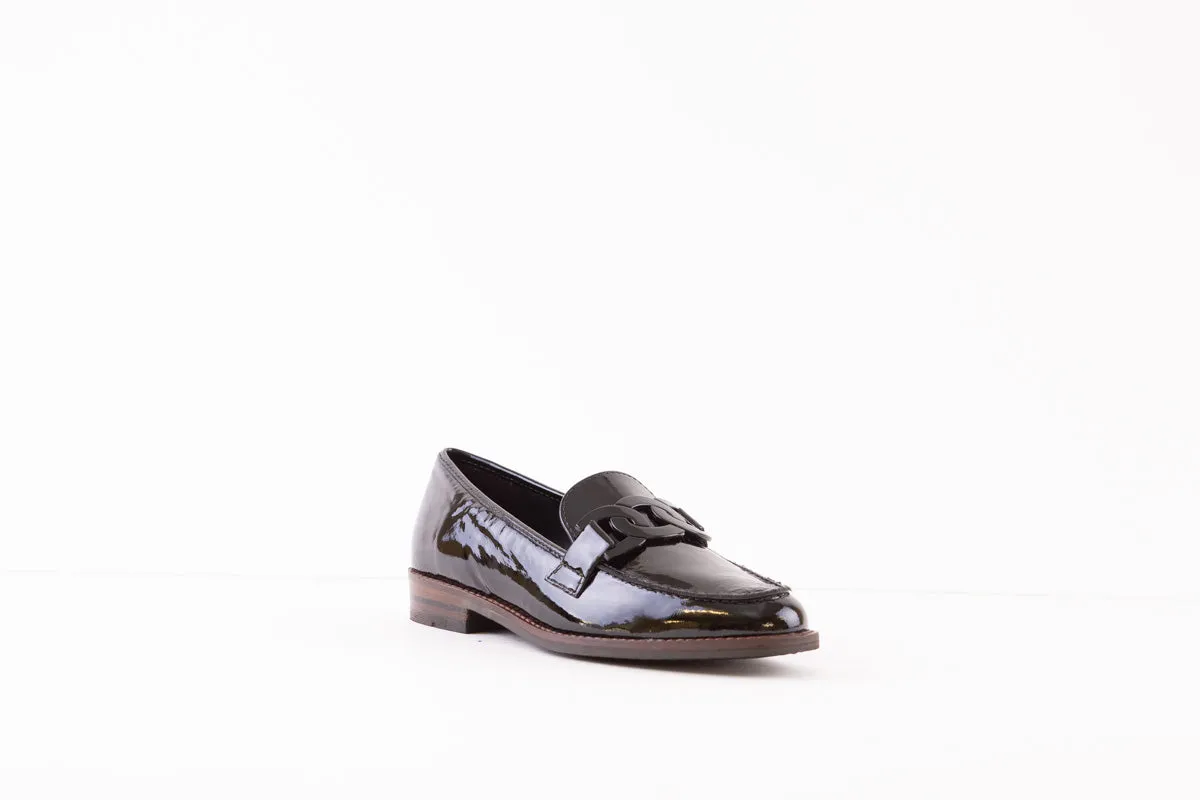 ARA - 31291-06 LOW HEEL SLIP-ON SHOE - BLACK PATENT