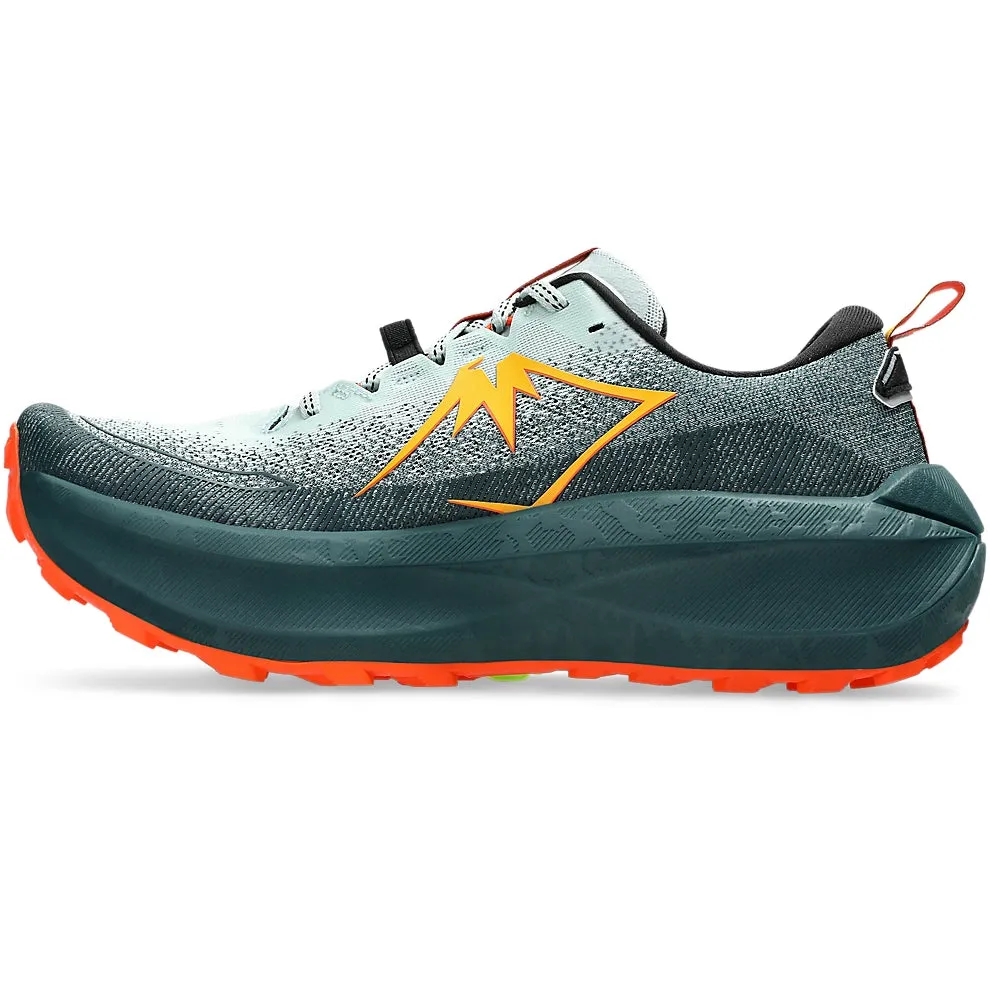 Asics Men's Trabuco Max 4 Trail Running Shoes Cold Moss / Nova Orange