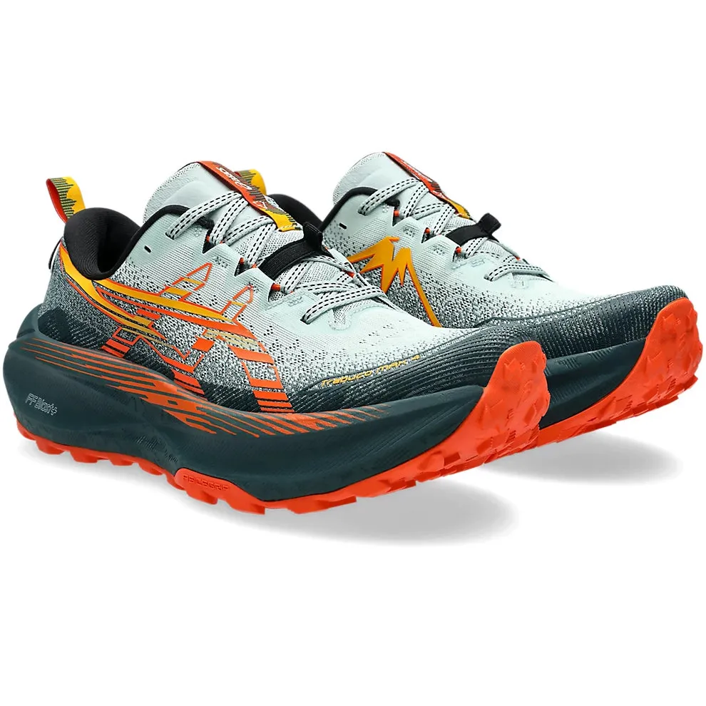 Asics Men's Trabuco Max 4 Trail Running Shoes Cold Moss / Nova Orange