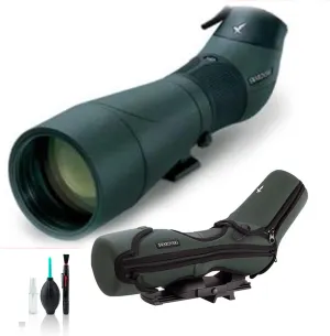 ATS-65 HD Spotting Scope 49315(Angled Viewing, Eyepiece Required, Arca-Swiss Shoe) Kit with Swarovski Protective Case