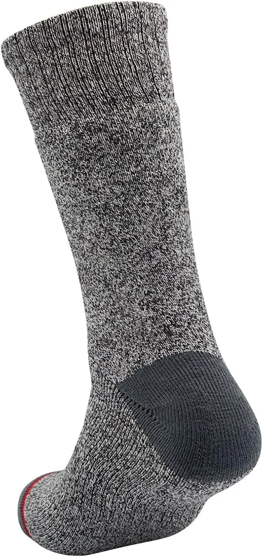 Avalanche Men's High Thermal Socks, Cushioned Thermal Crew Socks For Men 5-Pack