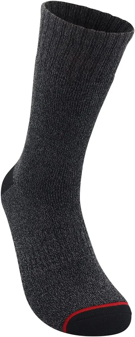 Avalanche Men's High Thermal Socks, Cushioned Thermal Crew Socks For Men 5-Pack