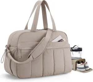 BAGSMART Gym Bag for Women, Duffle Bag for Travel with Wet Pocket, Lightweight Carry on Weekender Duffel, Water Resistant