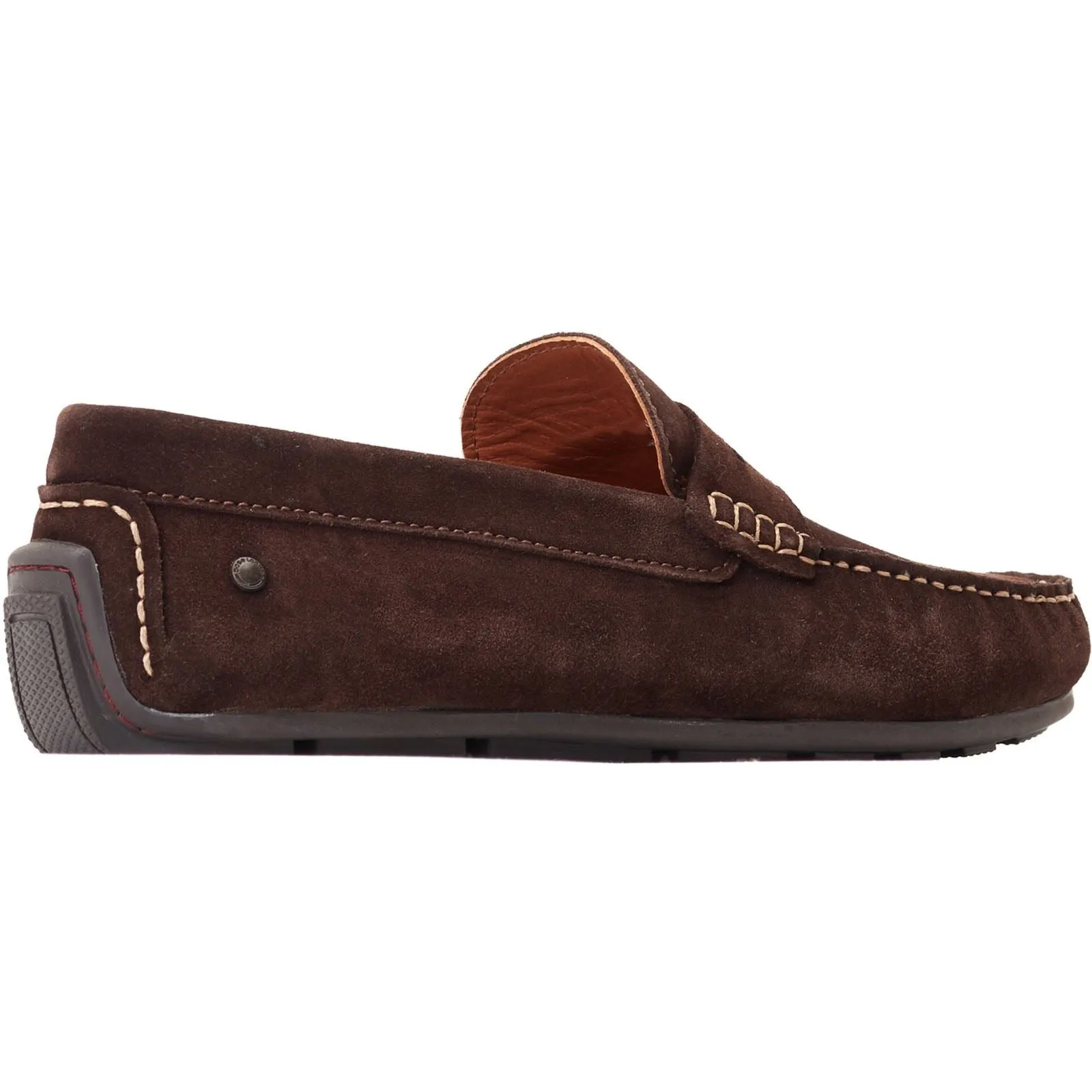 Base London Men's Collins Driver in Dark Brown