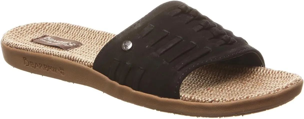 BEARPAW Women's Cedar Multiple Colors | Women's Slide Sandal | Women's Shoe | Comfortable & Lightweight