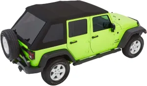 Bestop 54923-17 Black Twill Trektop NX Glide Convertible Soft Top 4-Door