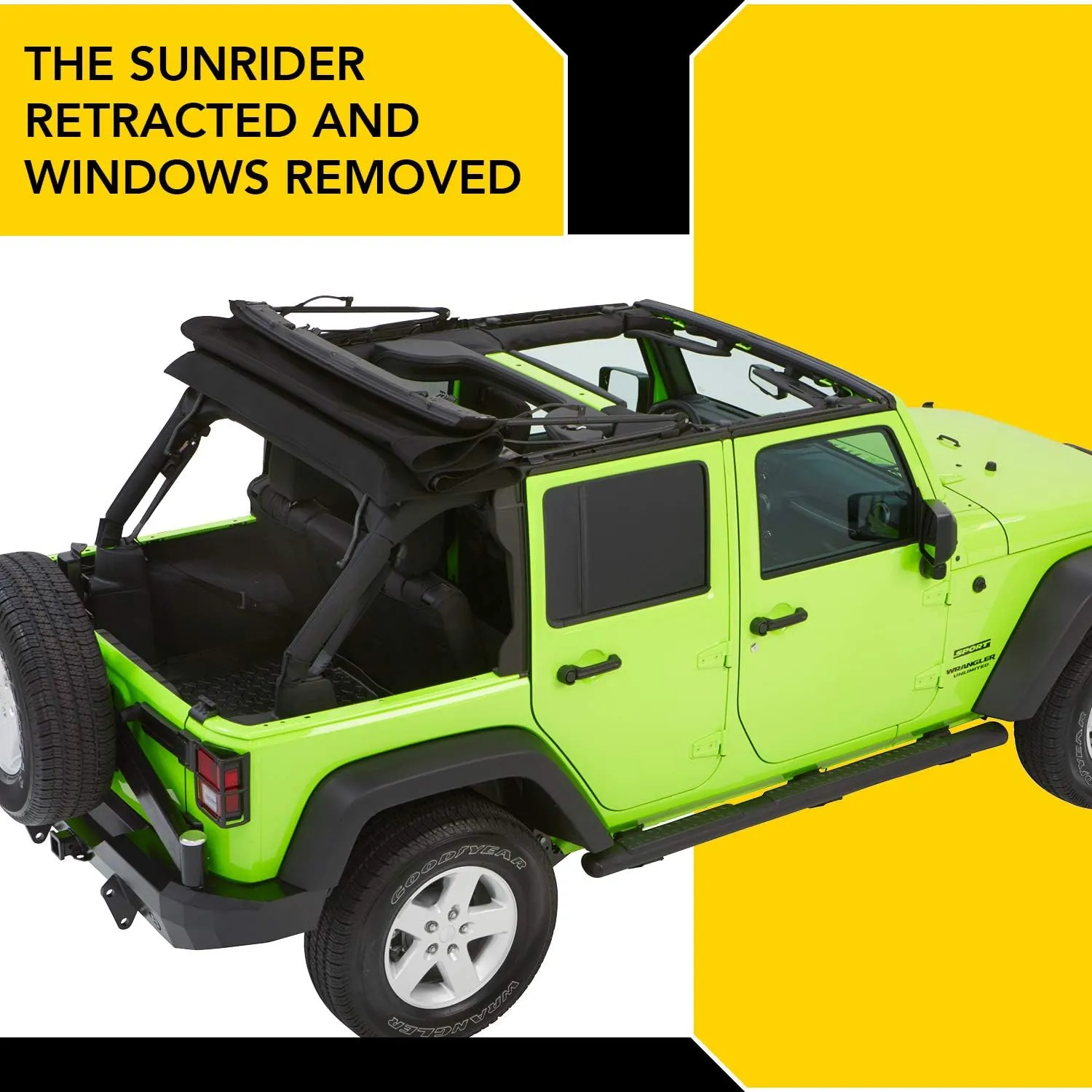 Bestop 54923-35 Black Diamond Trektop NX Glide Convertible Soft Top 4-Door