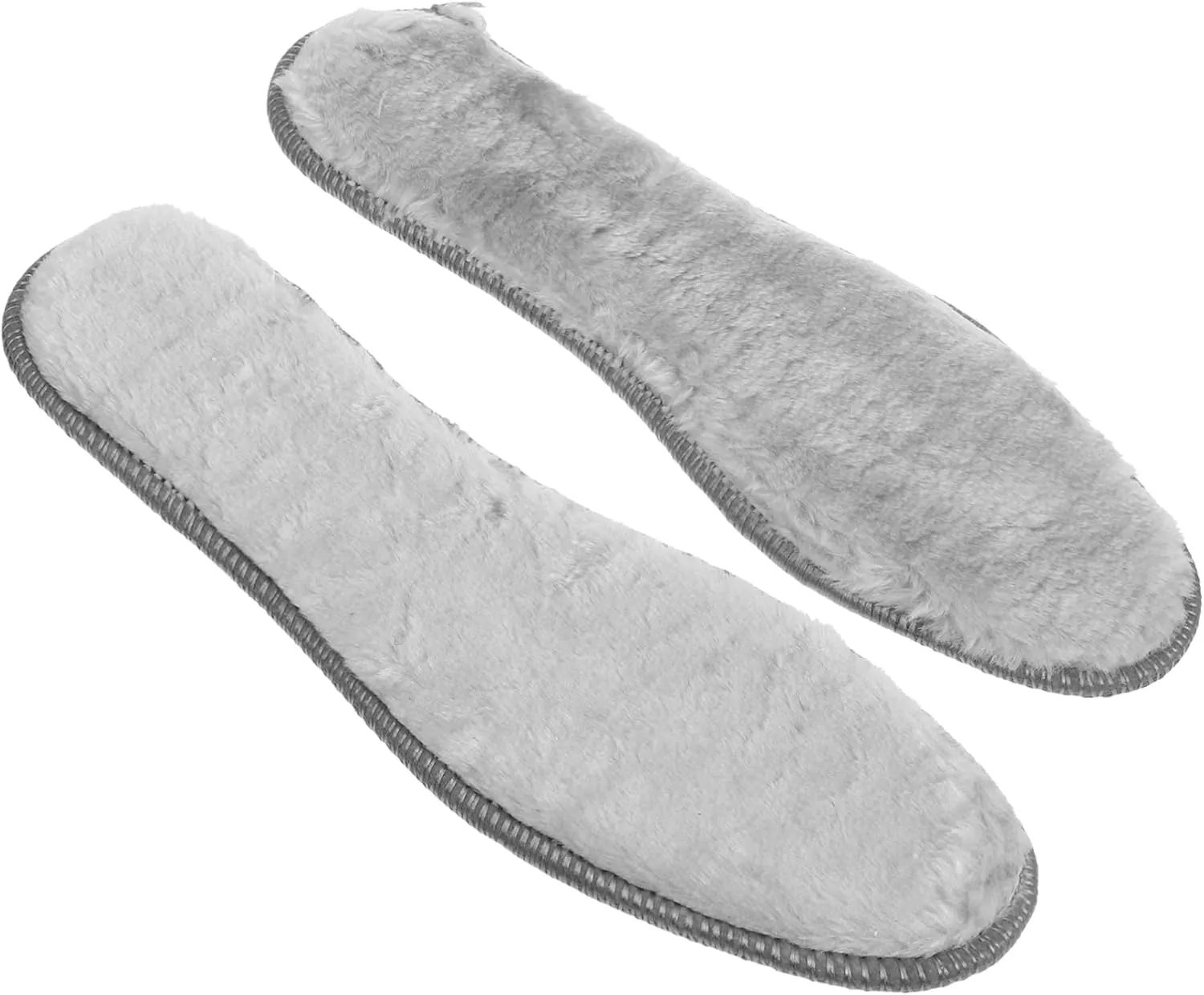 BESTYASH 4 Pairs Plush Warm Insoles for Winter Boots Thickened Fluffy Shoe Inserts with Nonslip Design Ergonomic Cushioned Shoe Pads for Men and Women