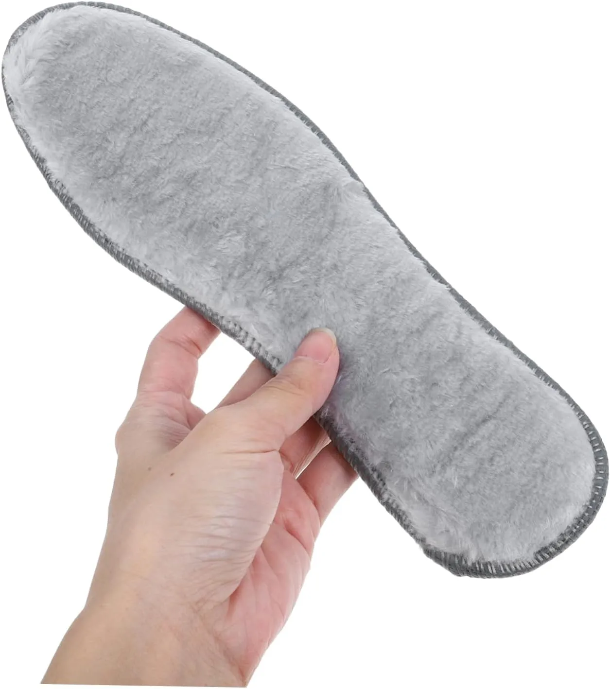 BESTYASH 4 Pairs Plush Warm Insoles for Winter Boots Thickened Fluffy Shoe Inserts with Nonslip Design Ergonomic Cushioned Shoe Pads for Men and Women