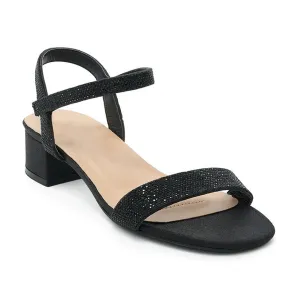 Beth Black Low Heel Formal Shoe