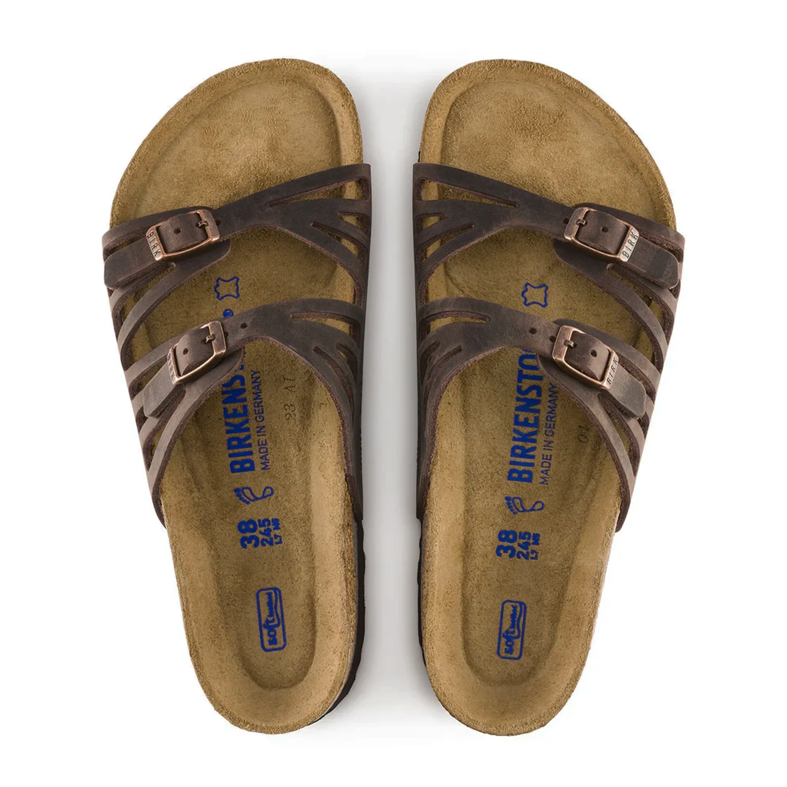 Birkenstock Granada Soft Footbed Slide Sandal (Women) - Habana Leather