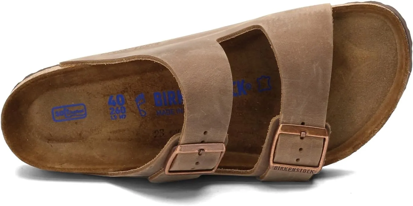 Birkenstock Unisex Arizona BS Soft Footbed Oiled Leather Sandals
