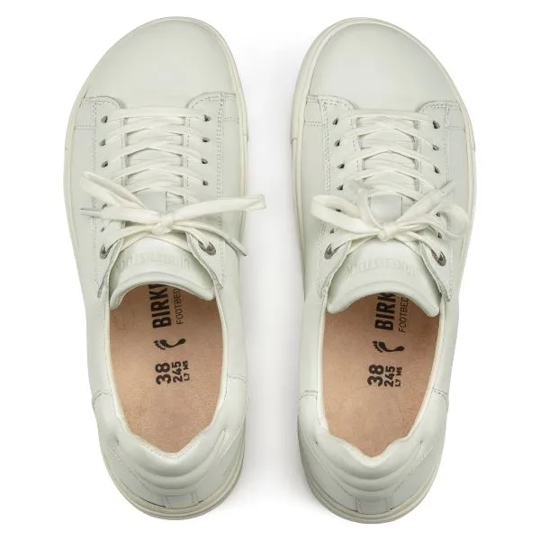 Birkenstock White Bend Low Womens Leather Sneakers 1017724