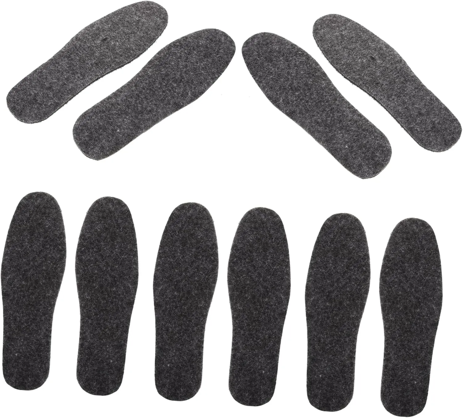 Boots Warm Insoles 5 Sets Felt Shoe Inserts for Women Men Thermal Boot Liners