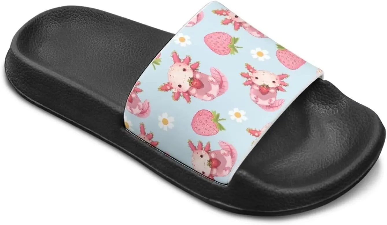 Boys Girls Slip On Slippers Cartoon Open Toe Design Comfortable Living Room Sandals for Beach Days Funny