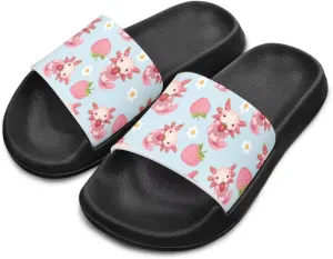 Boys Girls Slip On Slippers Cartoon Open Toe Design Comfortable Living Room Sandals for Beach Days Funny