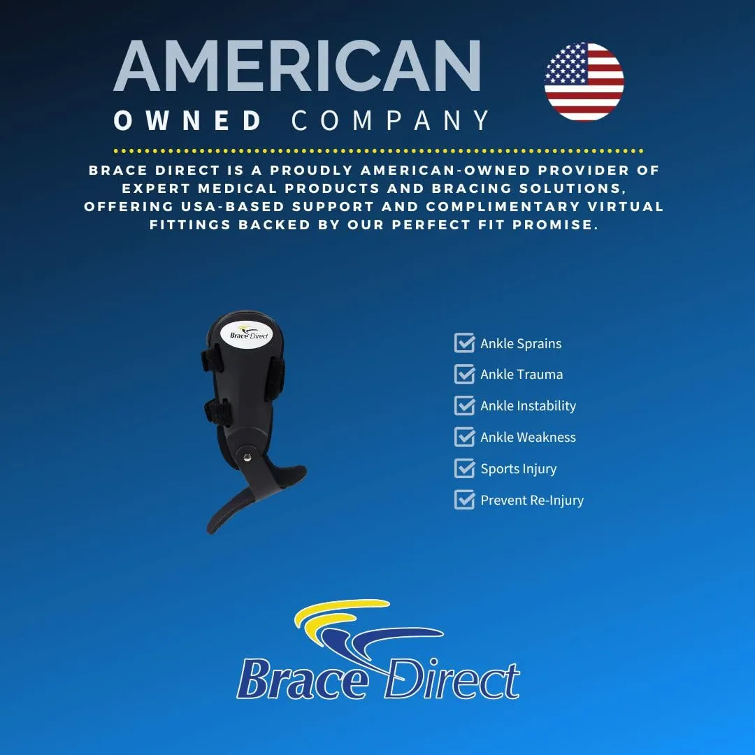 Brace Direct Semi-Rigid Active Ankle Brace Stabilizer – Maximum Support for Sprains, Sports Injury Protection & Recovery (Volleyball, Basketball, Football), Right Ankle, Size L (US Shoe Men 13  /