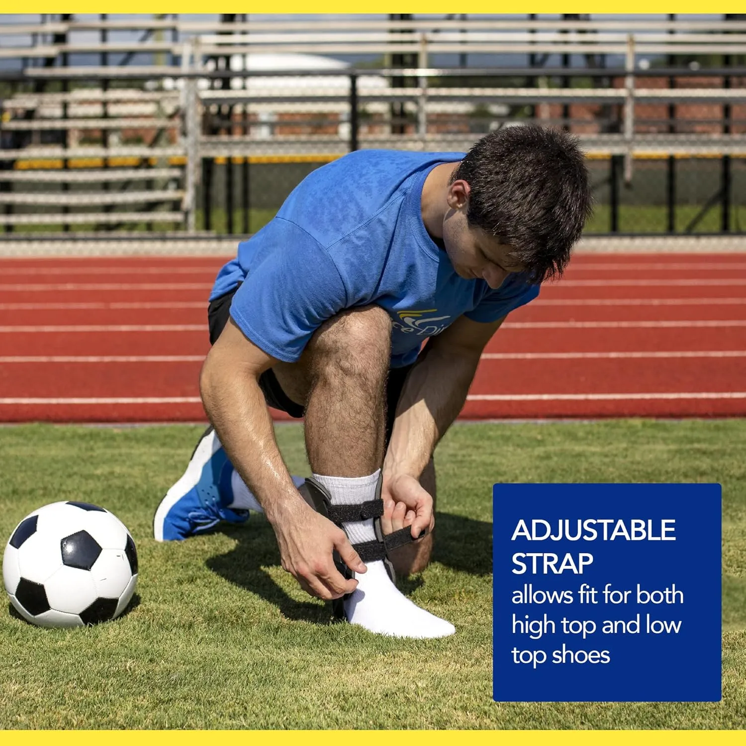 Brace Direct Semi-Rigid Active Ankle Brace Stabilizer – Maximum Support for Sprains, Sports Injury Protection & Recovery (Volleyball, Basketball, Football), Right Ankle, Size L (US Shoe Men 13  /
