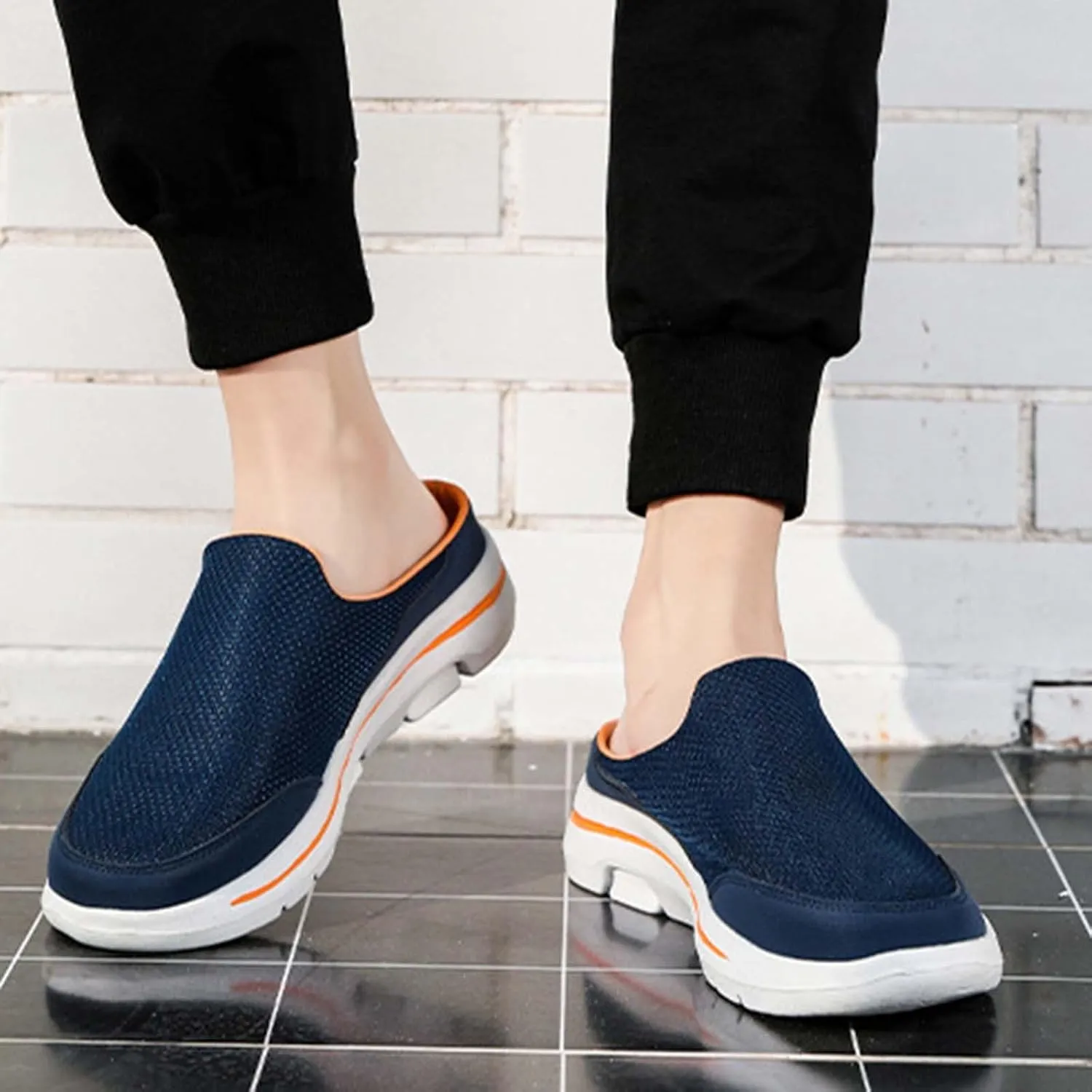Breathable Slip on Shoes for Men Breathable Casual Comfortable Walking Sneaker Outdoor Non Slip Jogging Sneakers