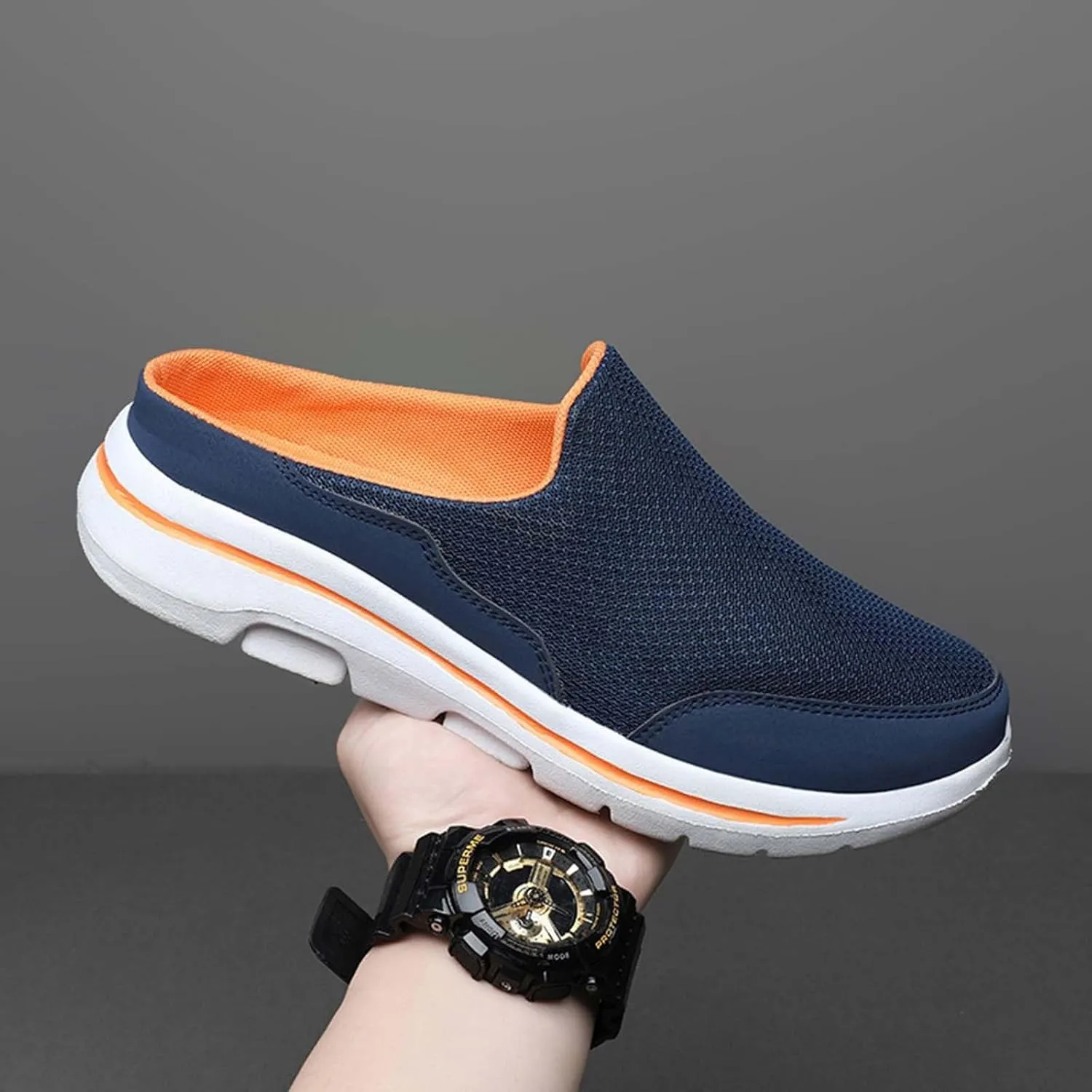 Breathable Slip on Shoes for Men Breathable Casual Comfortable Walking Sneaker Outdoor Non Slip Jogging Sneakers