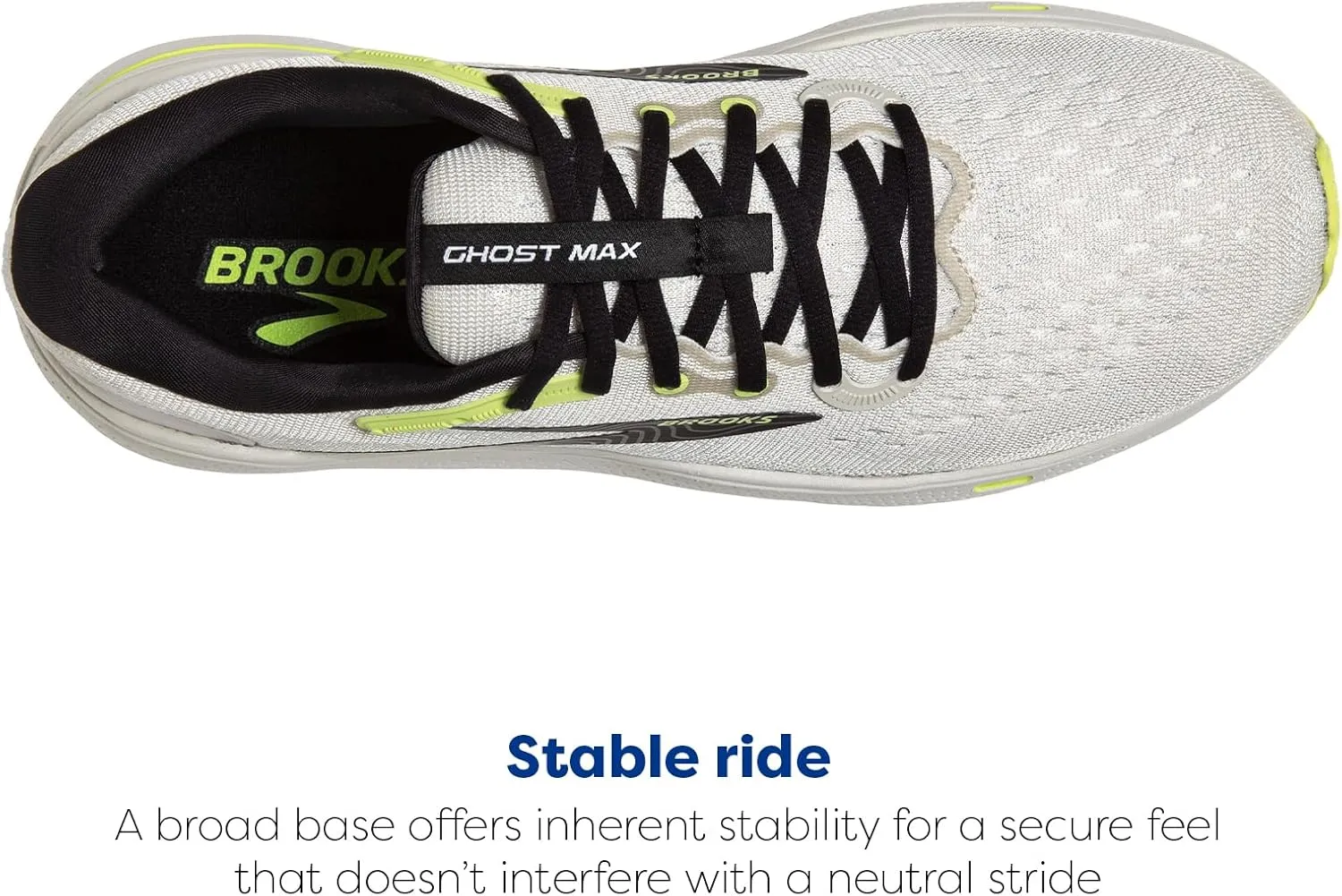 Brooks Men’s Ghost Max Cushion Neutral Running & Walking Shoe