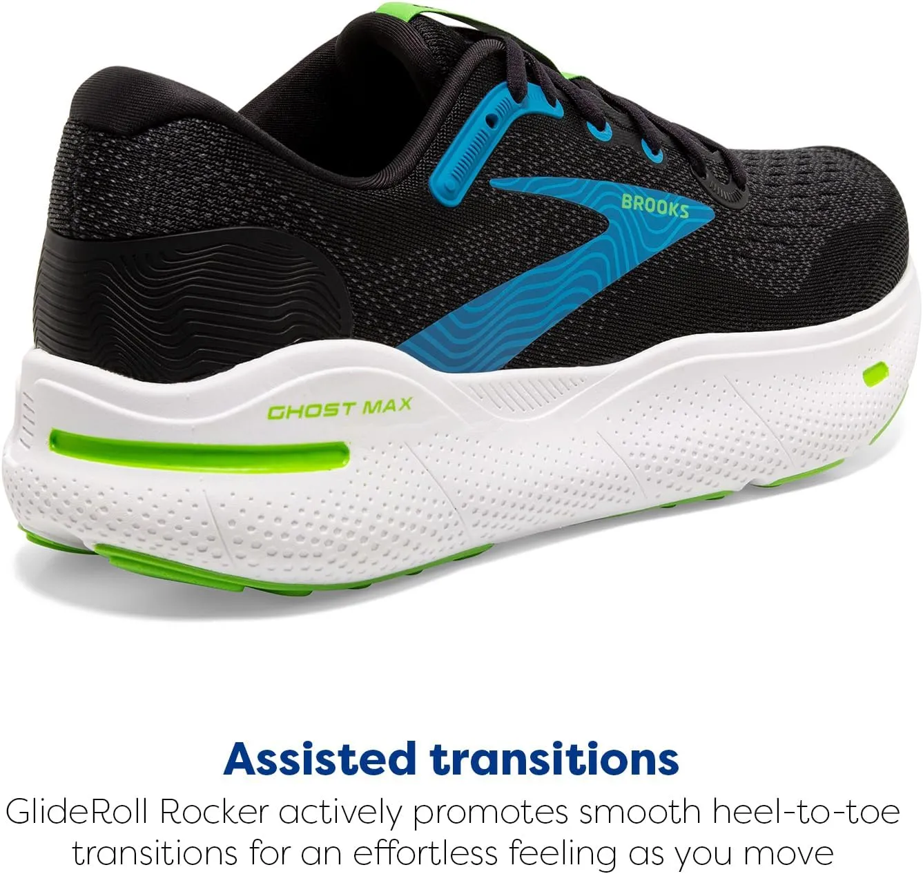 Brooks Men’s Ghost Max Cushion Neutral Running & Walking Shoe