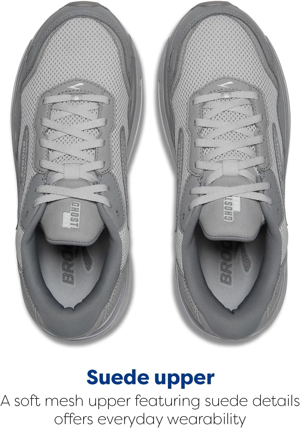 Brooks Men’s Ghost Max Suede/Leather Neutral Running & Walking Shoe